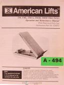 American Lifts-American Lifts TM Tilter Series, Operations Maintenance Hydraulic Electrical Schematics Manual-Tilter Series-TM-TM1A-TM2B-TM2E-TML-01